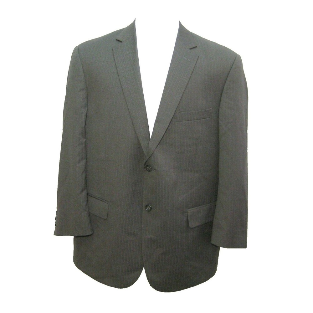 Pronto Uomo Sport Coat Mens Size 44S 2 Button Brown 100% Wool Blazer Suit Jacket